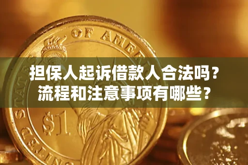 济南担保人起诉借款人合法吗？流程和注意事项有哪些？
