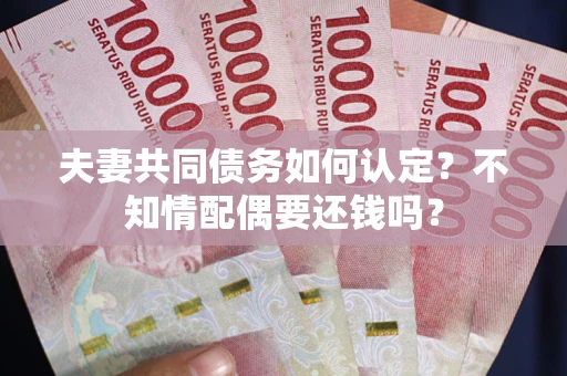 济南夫妻共同债务如何认定？不知情配偶要还钱吗？