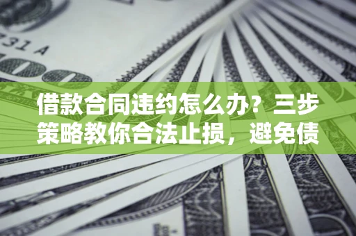 济南借款合同违约怎么办？三步策略教你合法止损，避免债务危机升级